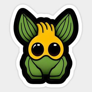 Little Green Monster Sticker